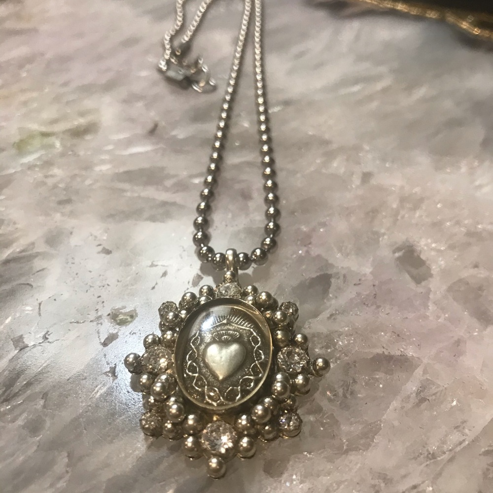 VSA Sacred Heart Cloister Silver Pendant